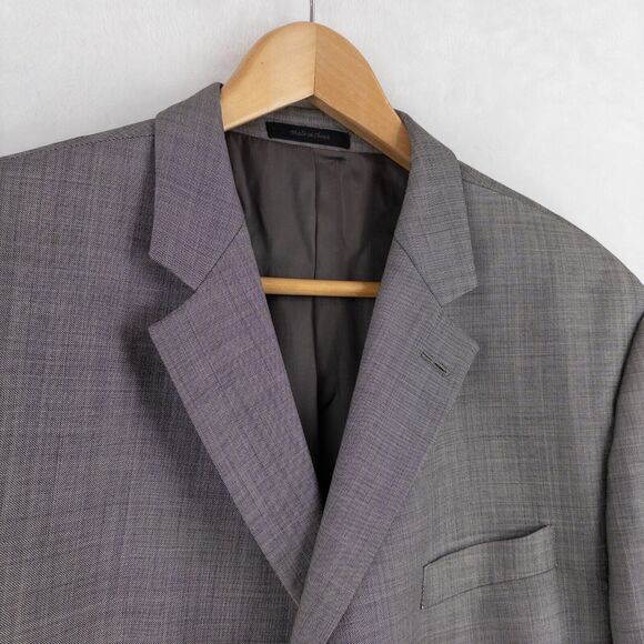 Lauren Ralph Lauren Men's 44R Gray Suit Jacket Blazer 3 Button 100% Wool Classic - Picture 2 of 11